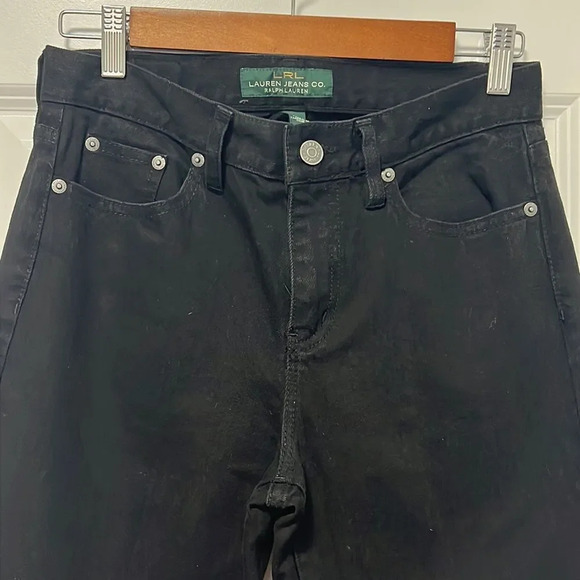 Ralph Lauren black classic bootcut jeans size 2 - Picture 3 of 13